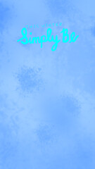 Phone Wallpaper of Winter Mental Health Quote against Blue Textured Background	