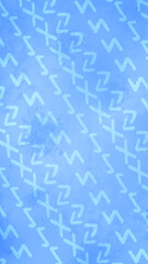 Phone Wallpaper of Yule Rune Repeat Pattern against Blue Textured Background	