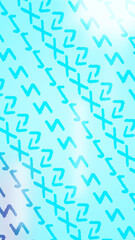 Phone Wallpaper of Yule Rune Repeat Pattern against Blue Background with Flares