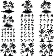 palm tree vector, palm tree clipart, summer palm tree