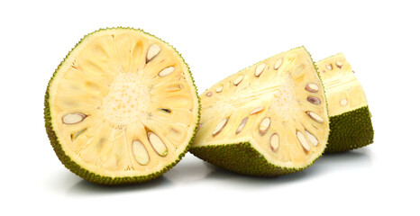 Close-up view of fresh ripe jackfruit sliced,Sa Kaeo,Thailand