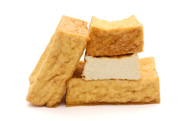 Organic Tofu Isolated on White