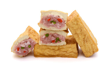 Organic Tofu Isolated on White