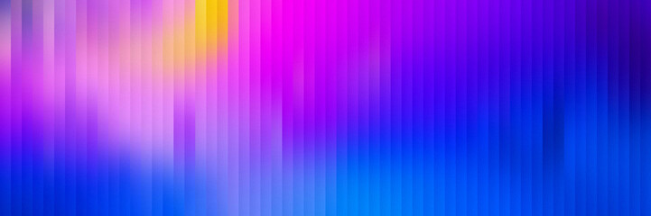 Gradient glass abstract background with vibrant pink blue violet vertical lines, ribbed texture,...