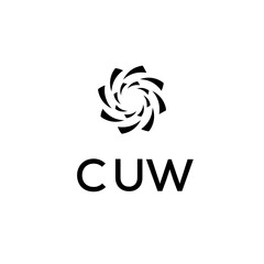 Obraz premium CUW logo design on white background.