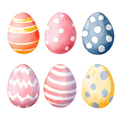 set of easter eggs