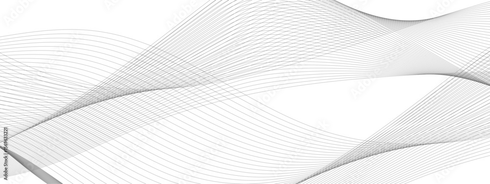 Poster abstract grey smooth element swoosh speed wave modern stream background. abstract wave line for bann