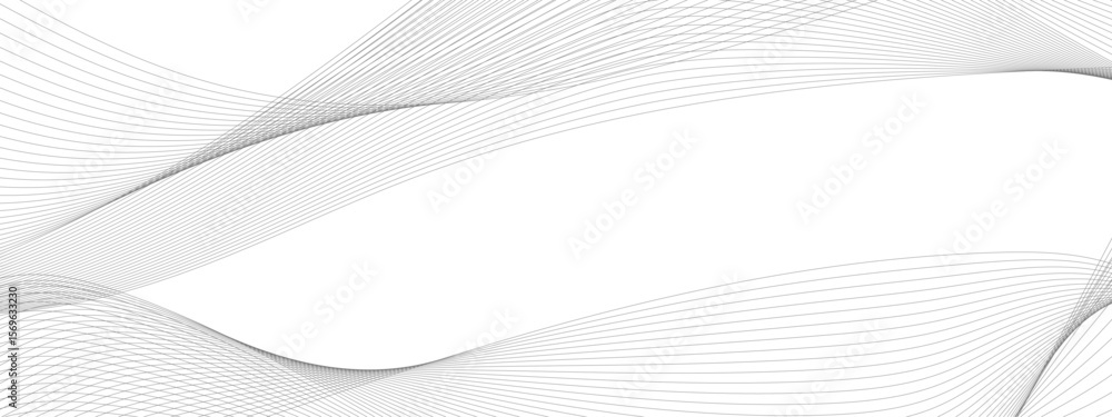 Poster abstract grey, white wavy smooth element swoosh speed wave modern stream curve and technology lines 