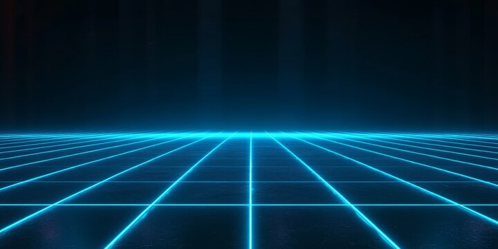 This neon-blue futuristic grid background is ideal for websites or blogs about technology, cyberspace, gaming, virtual reality, or digital concepts.

