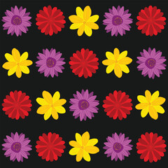 Florar Vektor. Abstract Floral Background Design with Artistic Botanical Elements