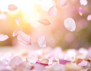 Delicate petals in soft sunlight