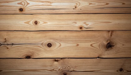 Fototapeta premium Natural Wooden Planks with Visible Grain and Knots in Light Brown Color for Interior Design