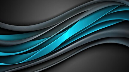 Obraz premium Abstract blue and grey wavy background.