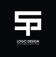 SP SP Logo Design, Creative Minimal Letter SP SP Monogram