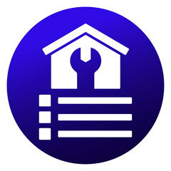 house maintenance and service icon