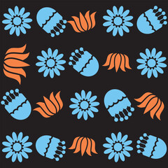 Florar Vektor. Abstract Floral Background Design with Artistic Botanical Elements