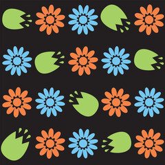 Florar Vektor. Abstract Floral Background Design with Artistic Botanical Elements