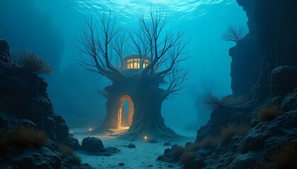 Underwater Temple Ruin