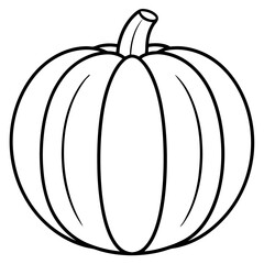 Pumpkin Line Art