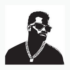 man wearing necklace