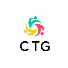 CTG Letter Initial Logo Design Template Vector Illustration