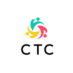 CTC Letter Initial Logo Design Template Vector Illustration