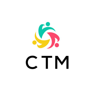 CTM Letter Initial Logo Design Template Vector Illustration