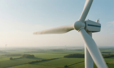 wind turbine in the sky
