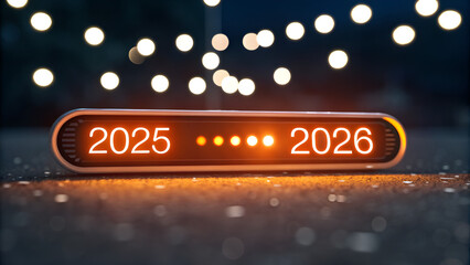 2025 to 2026 new year concept 