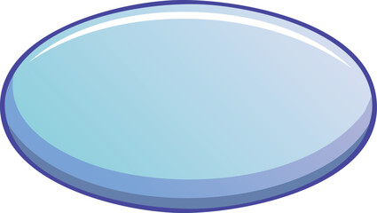 Oval speech bubble with a bold thick outline, cartoonish, for clear talking scenes