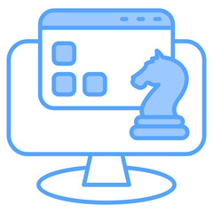 Strategy Product Blue Icon