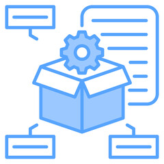 Product Building Blue Icon