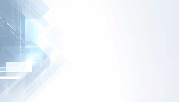 幾何学ラインが構成する透明感ある未来空間