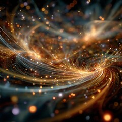 Obraz premium Hypnotic shimmering abstract