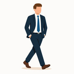 Obraz premium office worker. Vector, illustration, business, collaboration