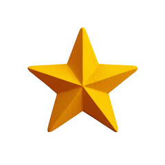 3D Yellow Star Icon