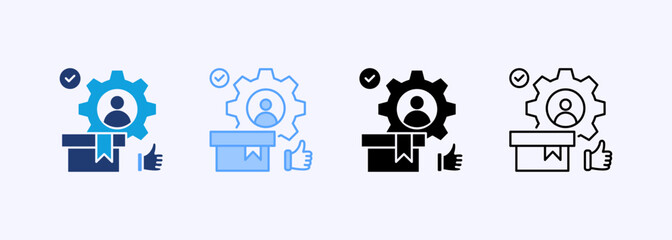 Product Expert Icon Set Multiple Style Collection