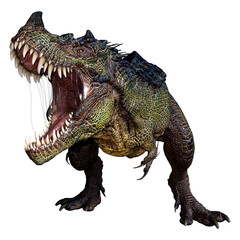 3D Rendering Fantasy Dinosaur on White © photosvac