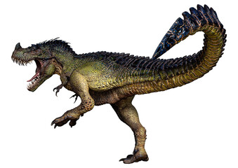 3D Rendering Fantasy Dinosaur on White © photosvac