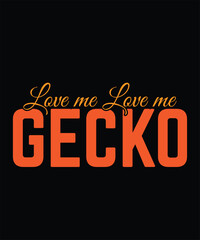 Gecko Typography t-shirt design