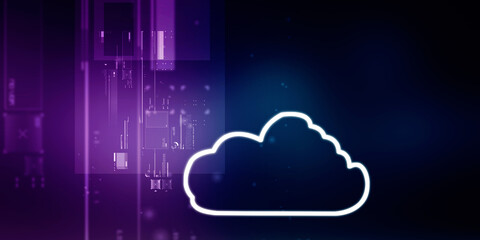 2d illustration abstract cloud background