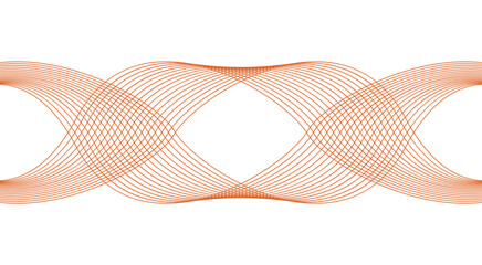 Fototapeta premium Wavy Blend Curved Orange Abstract Background Design Vector Illustration