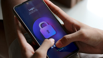 Entering Security Code on Mobile Phone for Login