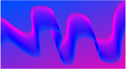 Wavy Blend Abstract Curved Background Purple Colorful Design Vector Illustration