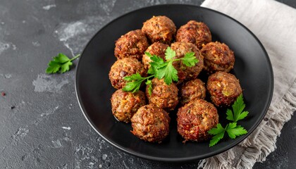Meatballs – Flavorful alternative to beef meatballs, often baked or simmered 