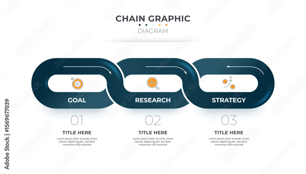 Fototapete loop infographic loop circle diagram. business presentation template.