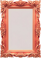 vintage frame on a red background