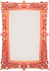 vintage gold frame with clipping path