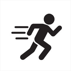  Running vector icon 
