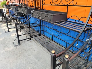 table and chairs in a restaurant